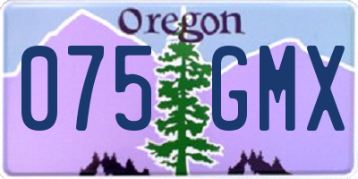 OR license plate 075GMX