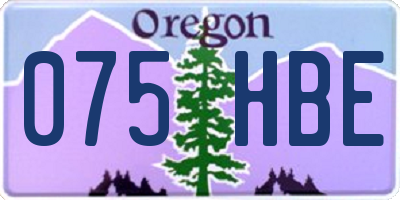 OR license plate 075HBE