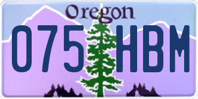 OR license plate 075HBM