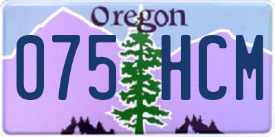 OR license plate 075HCM