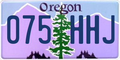OR license plate 075HHJ