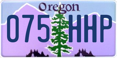 OR license plate 075HHP