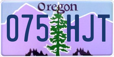OR license plate 075HJT