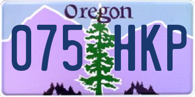 OR license plate 075HKP