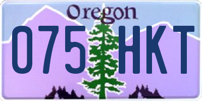 OR license plate 075HKT