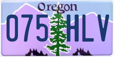 OR license plate 075HLV