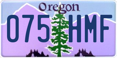 OR license plate 075HMF