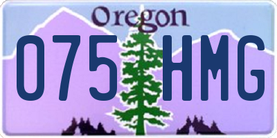 OR license plate 075HMG