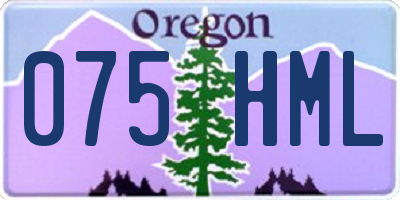 OR license plate 075HML