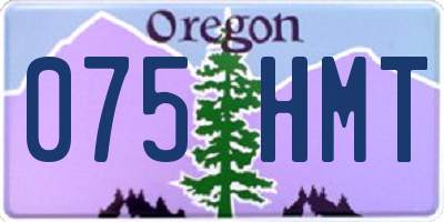 OR license plate 075HMT