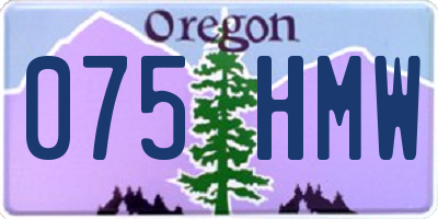 OR license plate 075HMW