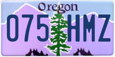 OR license plate 075HMZ