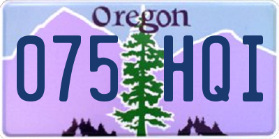 OR license plate 075HQI