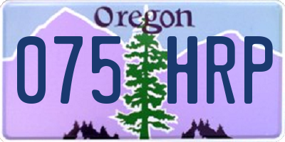 OR license plate 075HRP
