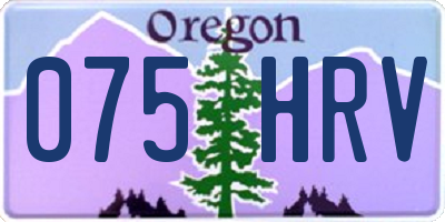 OR license plate 075HRV