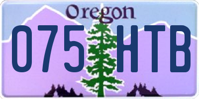 OR license plate 075HTB