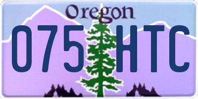 OR license plate 075HTC