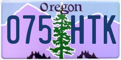 OR license plate 075HTK