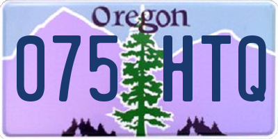 OR license plate 075HTQ