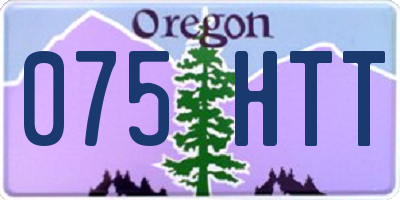 OR license plate 075HTT