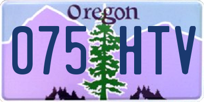 OR license plate 075HTV