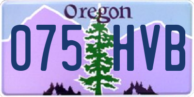OR license plate 075HVB