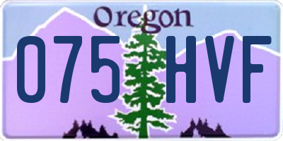 OR license plate 075HVF