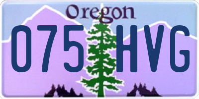 OR license plate 075HVG