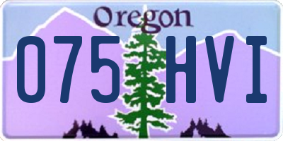 OR license plate 075HVI