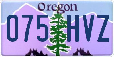 OR license plate 075HVZ
