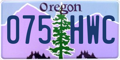 OR license plate 075HWC