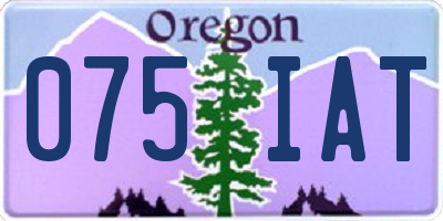 OR license plate 075IAT