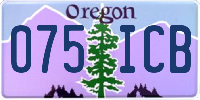 OR license plate 075ICB