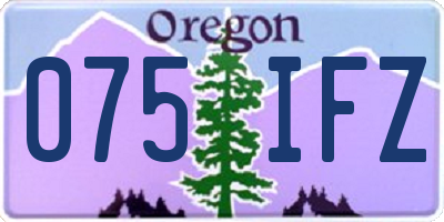 OR license plate 075IFZ