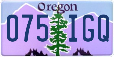 OR license plate 075IGQ