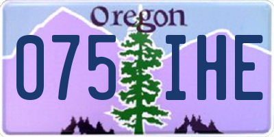 OR license plate 075IHE