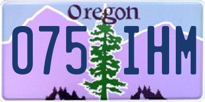 OR license plate 075IHM