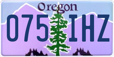 OR license plate 075IHZ