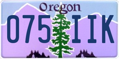OR license plate 075IIK