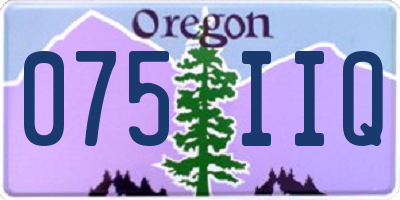 OR license plate 075IIQ