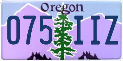 OR license plate 075IIZ