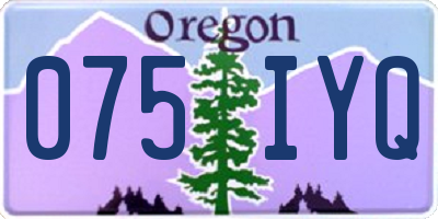 OR license plate 075IYQ