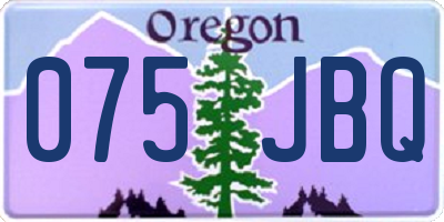 OR license plate 075JBQ
