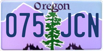 OR license plate 075JCN