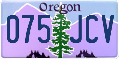 OR license plate 075JCV