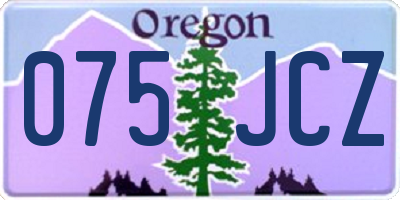 OR license plate 075JCZ