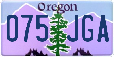 OR license plate 075JGA