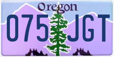 OR license plate 075JGT