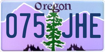 OR license plate 075JHE