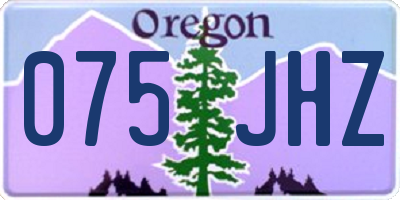 OR license plate 075JHZ